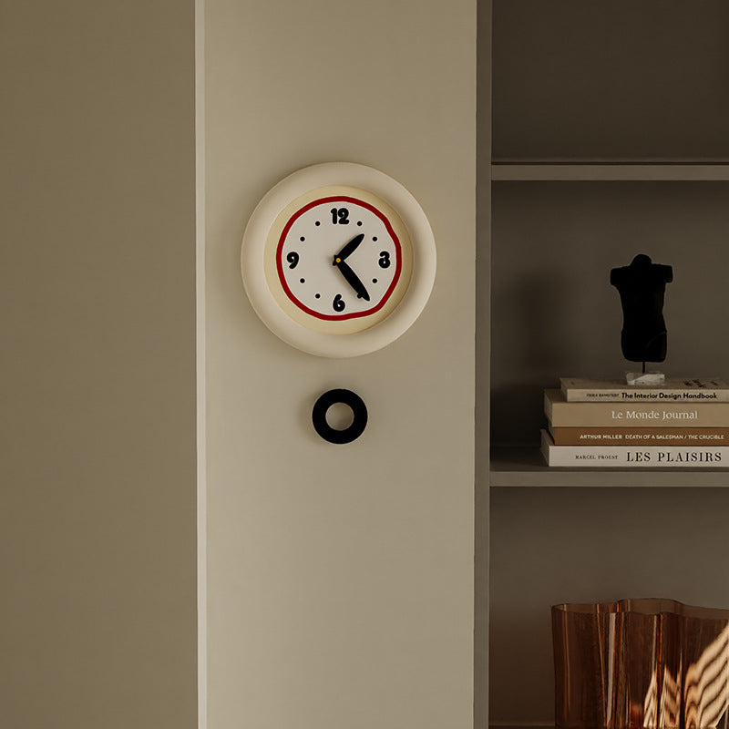 Unique Pendulum Wall Clock for Kids Bedroom