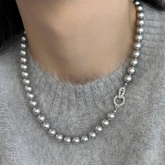 Classic Round Pearl Women Necklace