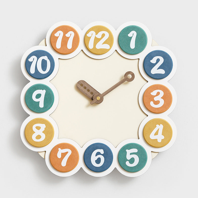 Cute Colorful Kids Bedroom Wall Clock