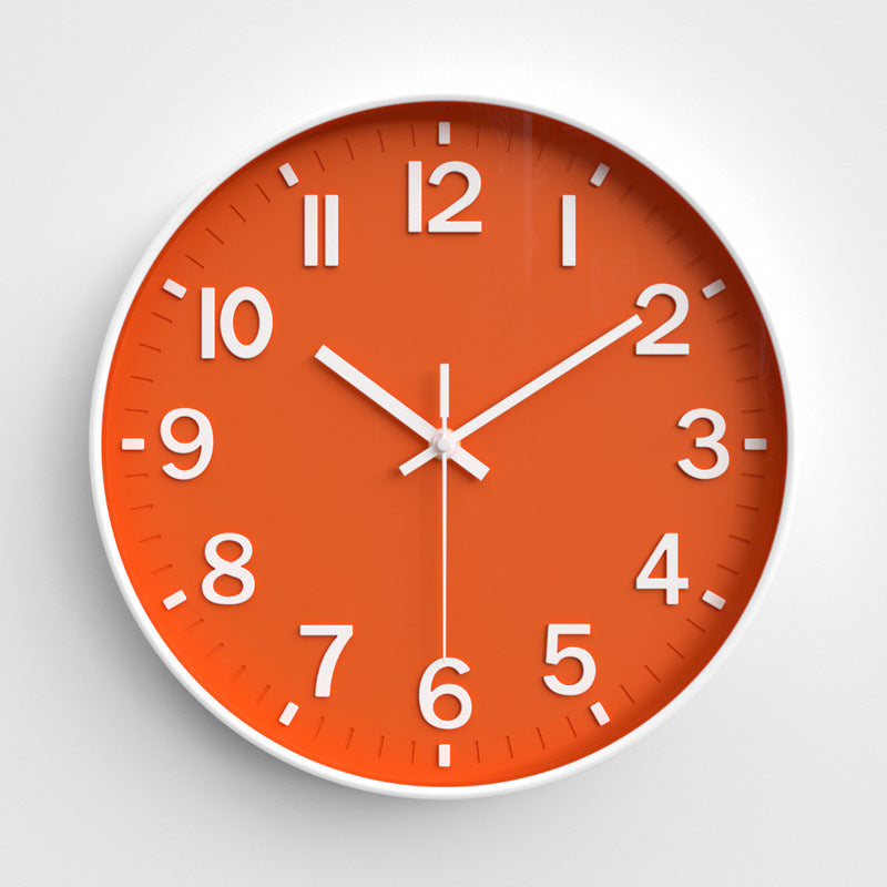 Simple Design Silent Classroom Wall Clock 12 Inches