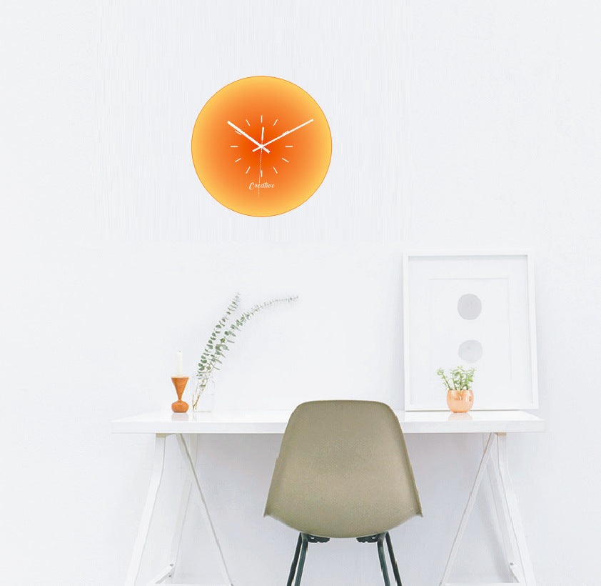Sunset Decorative Glass Wall Clock Gift