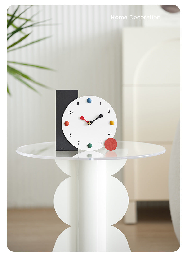 Cute Battery Operated Decorative Table Clock for Bedroom