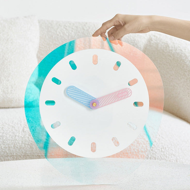 Nordic Irregular Silent Wall Clock for Study Room