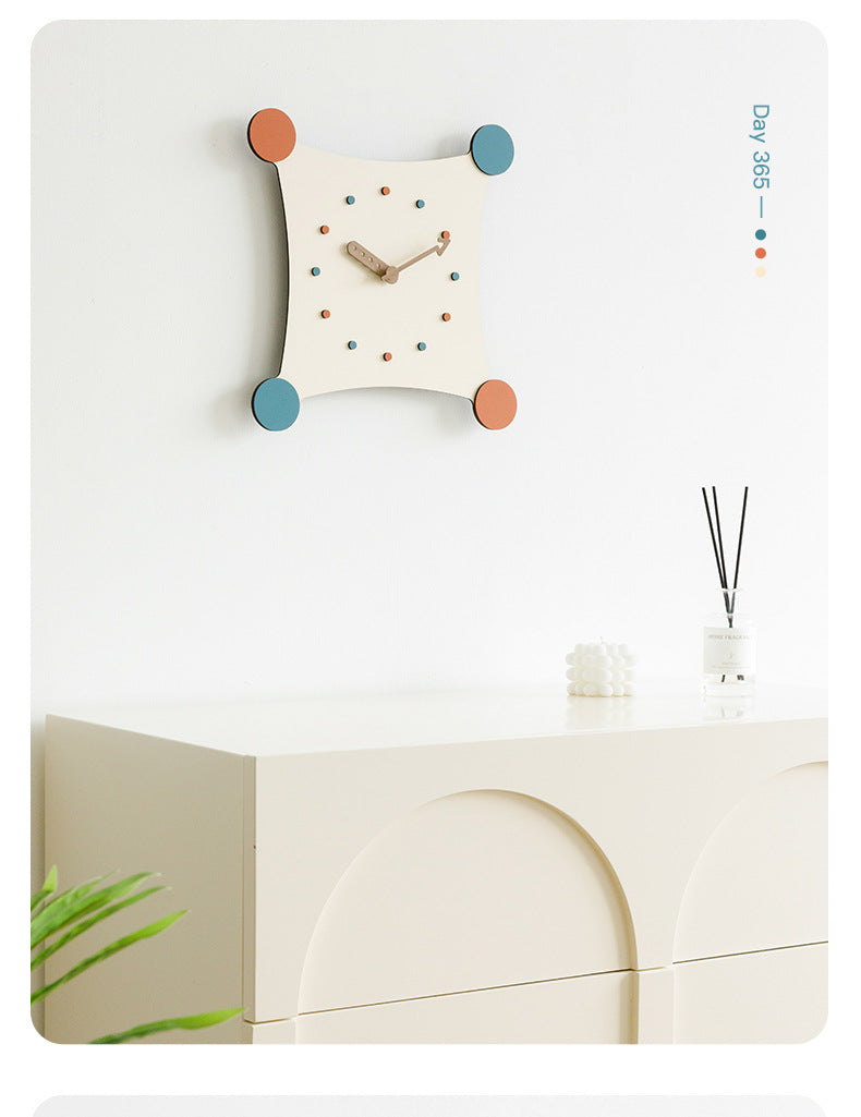 Cute Creative Silent Wall Decorative Clock for Kids Bedroom