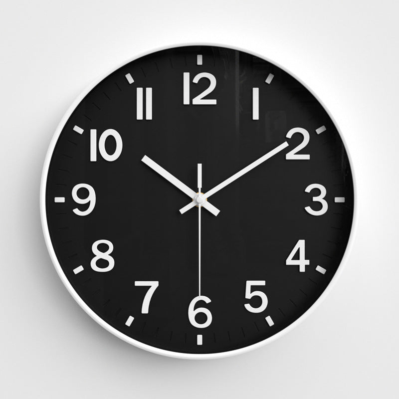Simple Design Silent Classroom Wall Clock 12 Inches