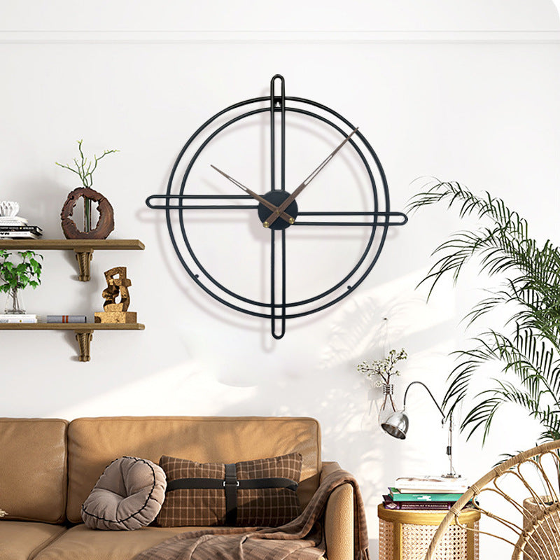 Nordic Decorative Big Wall Clock for Livingroom 23 Inches