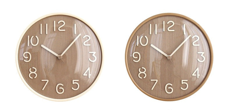 Analogue Noiseless Wooden Wall Décor Clock for Home
