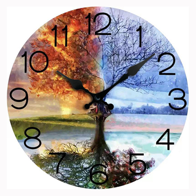 Famous Painting Theme Silent Wall Clock 12 Inches