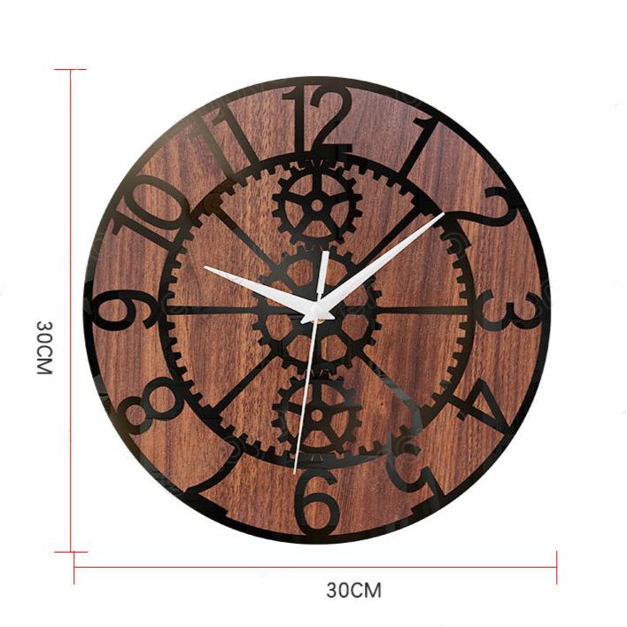 Steampunk Gears Silent Wall Clock