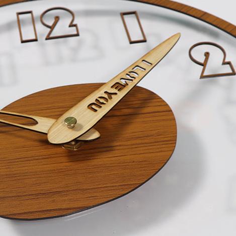 Modern Solid Wood Analog Wall Clock