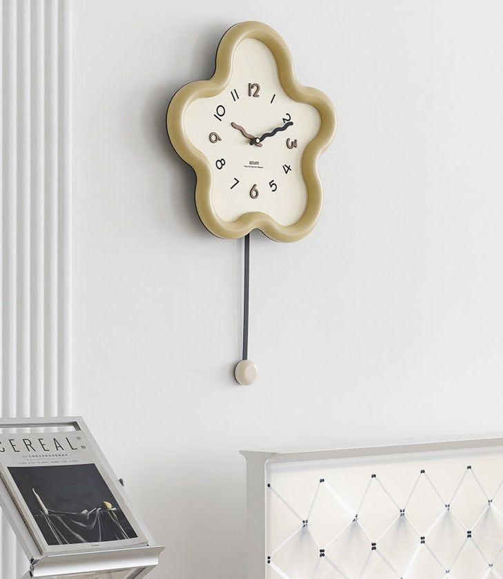 Cute Pendulum Silent Wall Decorative Clock