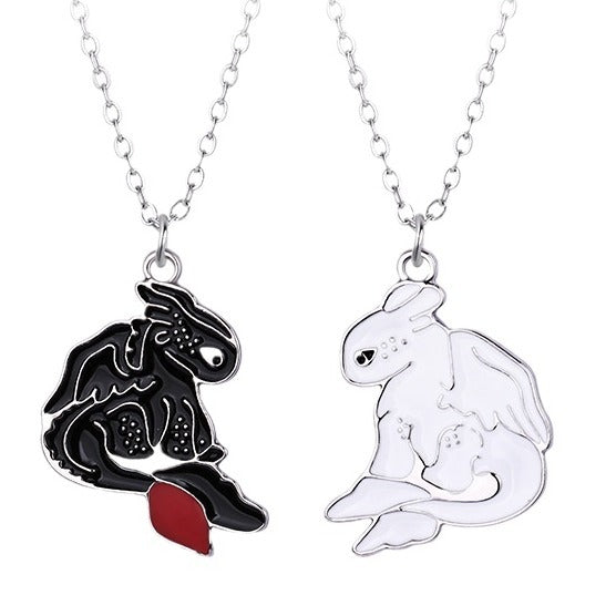 Cute Ghosts Best Friend Necklaces Gift Set for 2