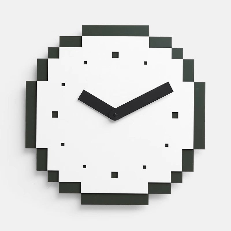 Creative Pixel Style Wall Décor Silent Clock