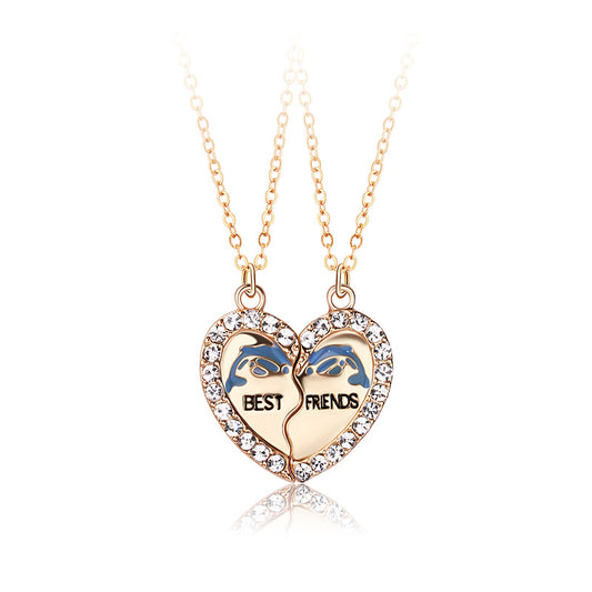 Hearts Magnetic Best Friend Necklaces Gift Set