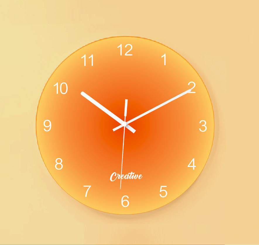 Sunset Decorative Glass Wall Clock Gift