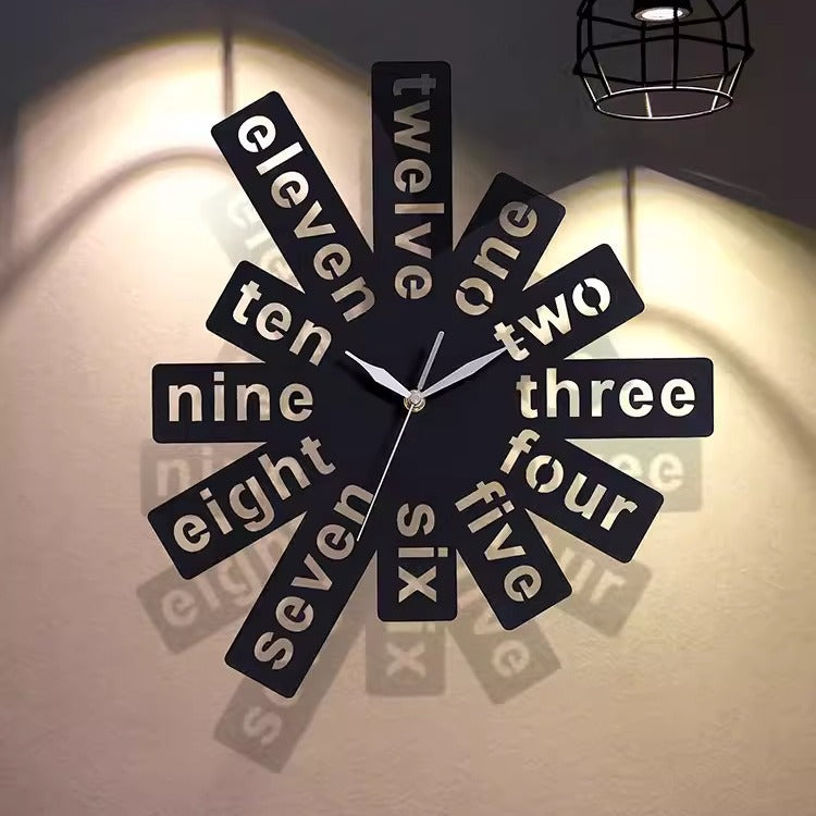 Creative Hollow Analog Silent Wall Clock