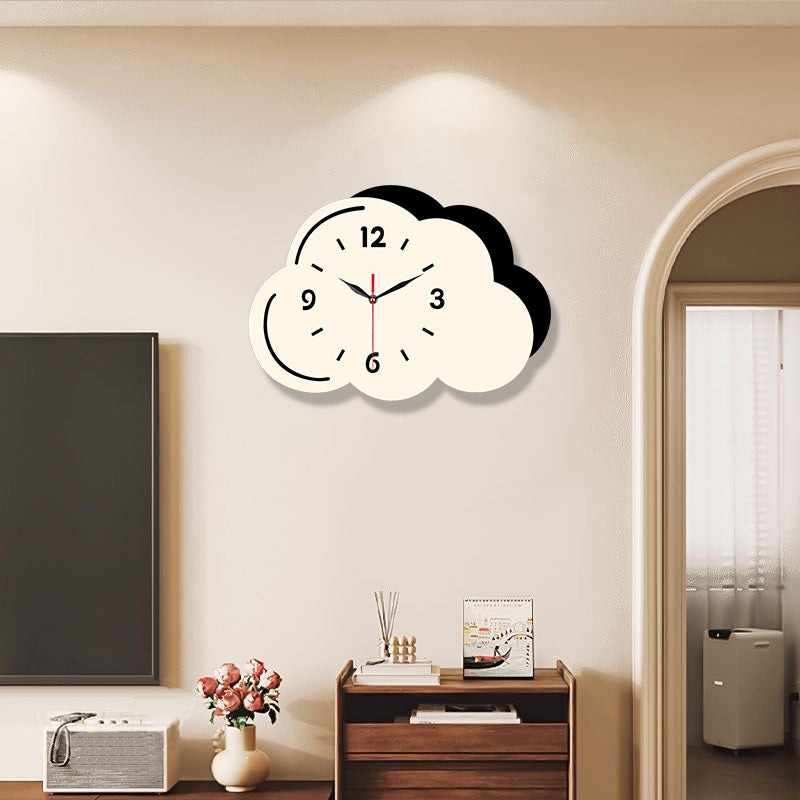 Clouds Shaped Silent Wall Décor Clock