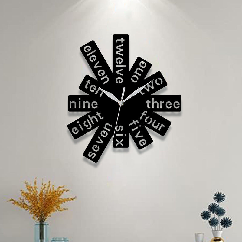 Creative Hollow Analog Silent Wall Clock