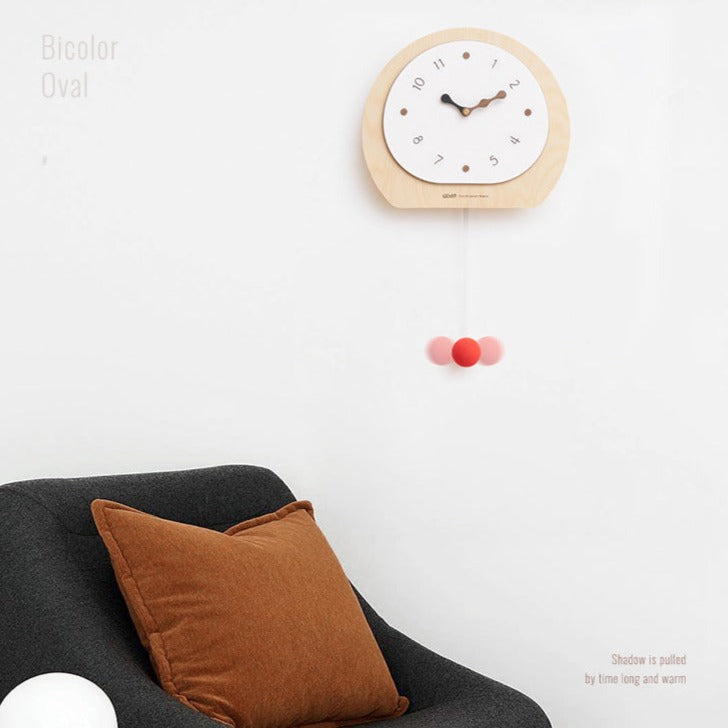 Nordic Pendulum Wall Décor Clock for Living Room