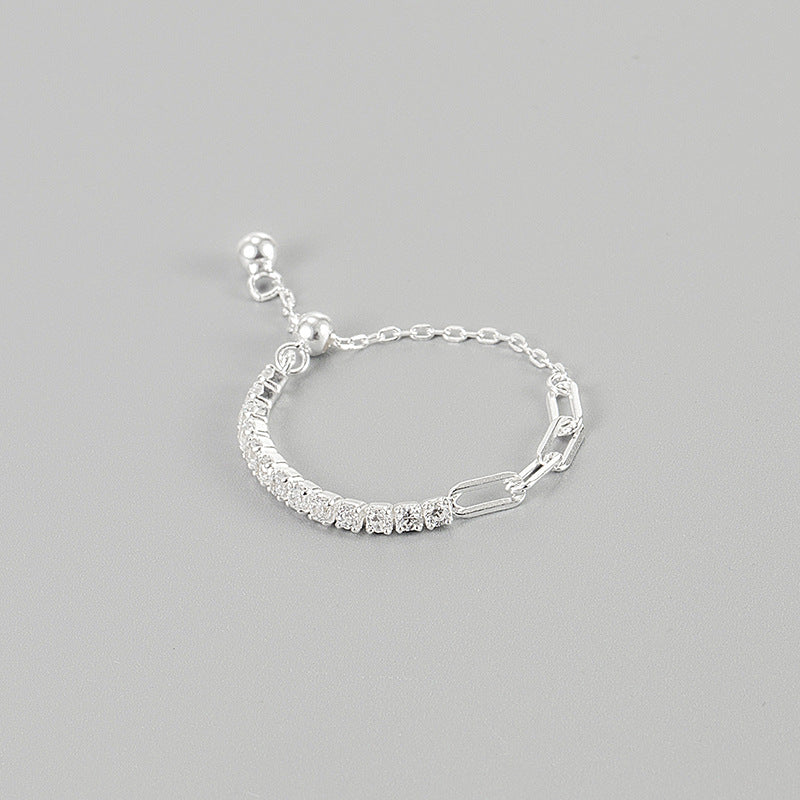 Resizable Adjustable Size Silver Ring for Her