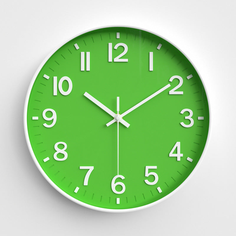 Simple Design Silent Classroom Wall Clock 12 Inches