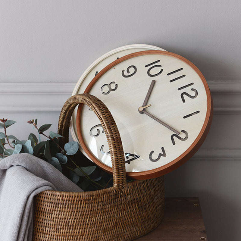 Loforay™ Big Numbers Nordic Circular Silent Wall Deco Clock