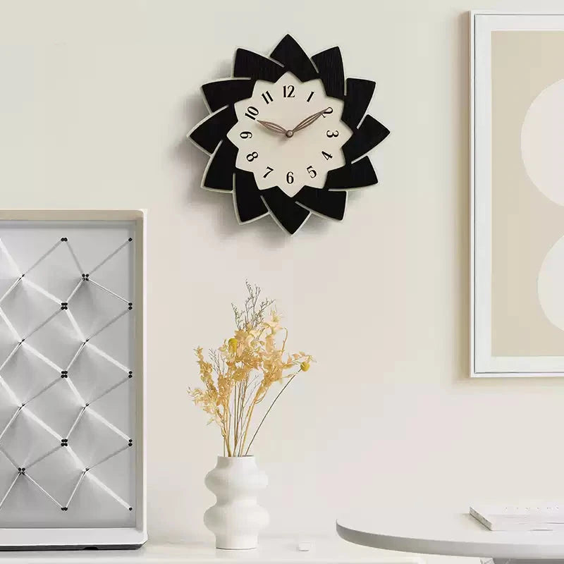 Flower Shaped Modern Silent Wall Clock