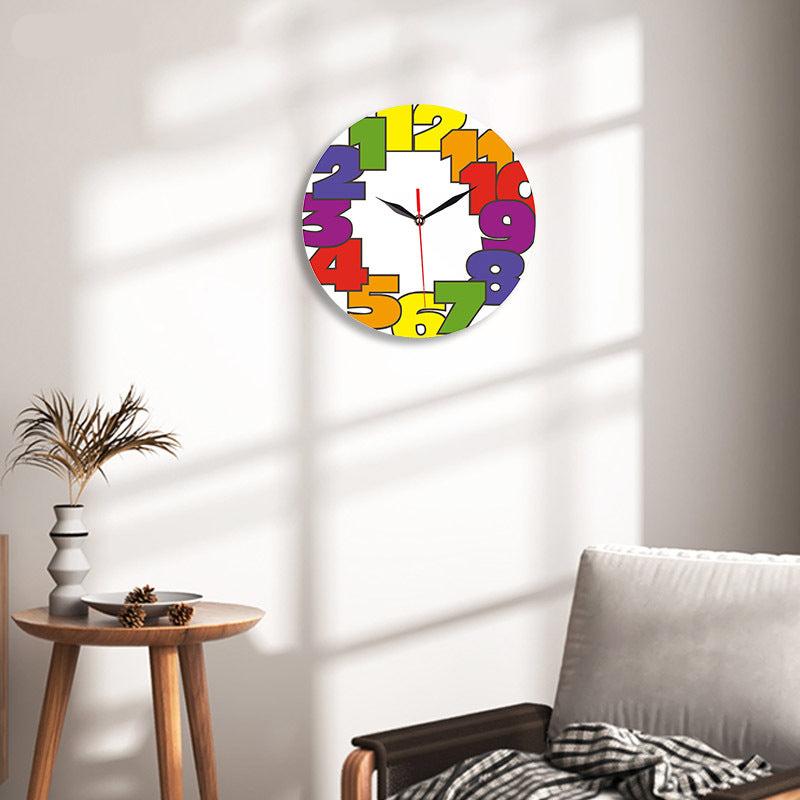 Funky Analog Silent Wall Clock for Kids Bedroom
