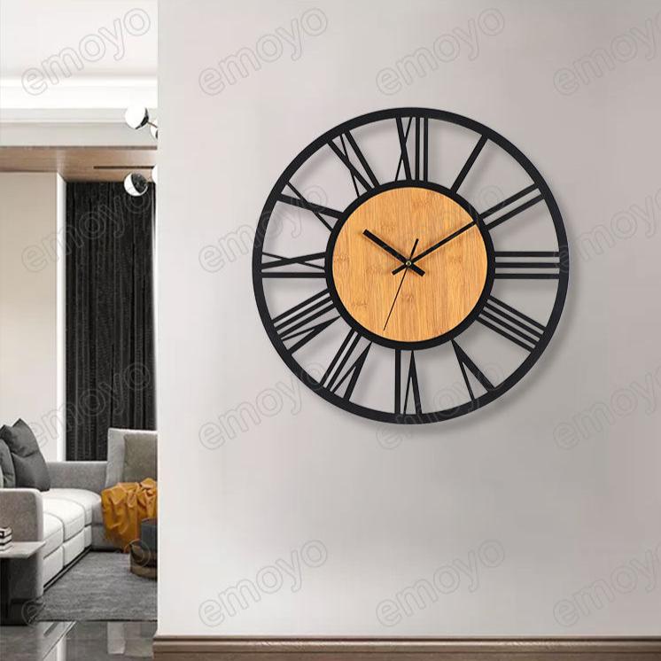 Roman Numbers Silent Wall Décor Clock