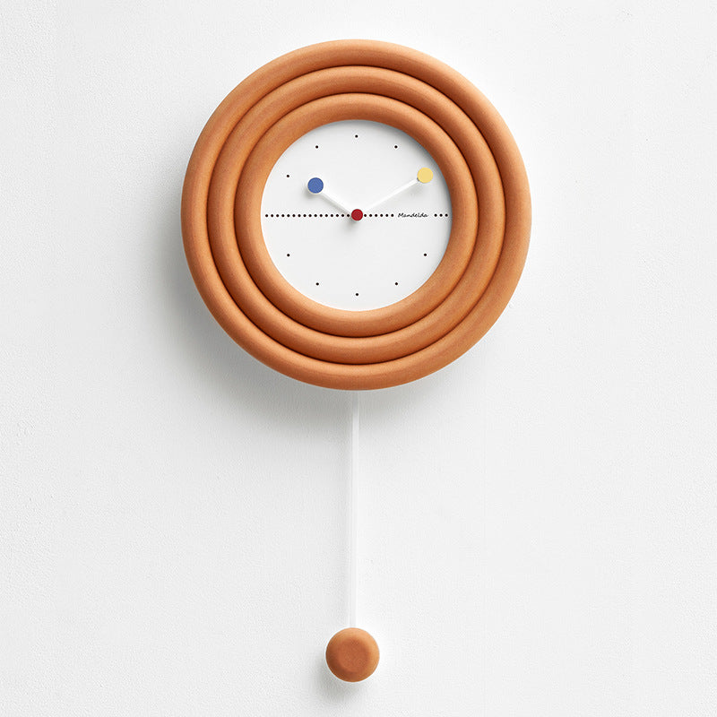 Unique Nordic Pendulum Wall Clock for Living Room