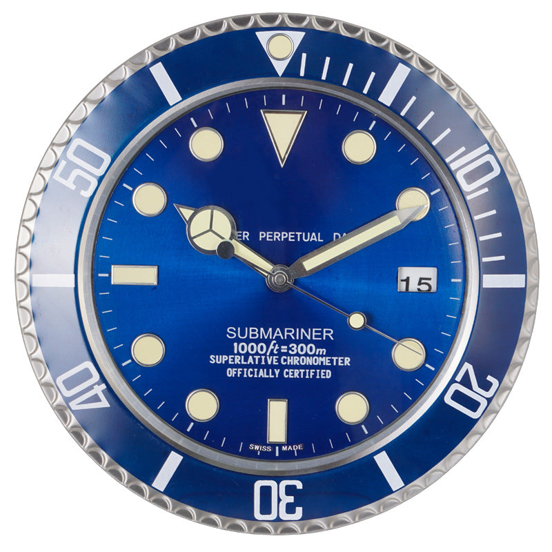 Modern Battery Operated Luminous Silent Wall Clock