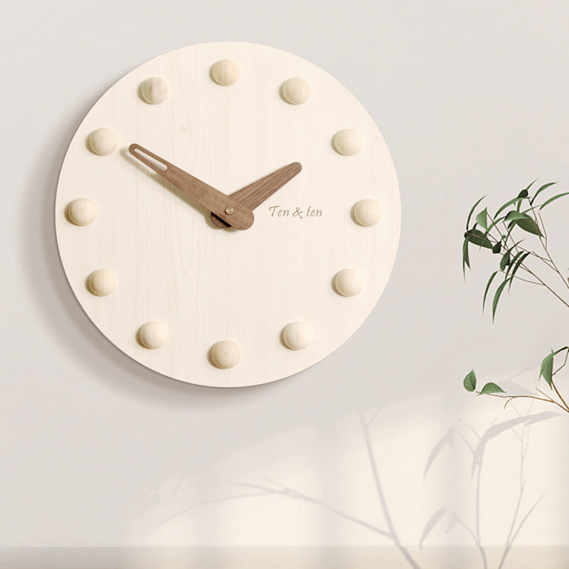 Nordic 3D Silent Wall Clock for Livingroom 10 Inches