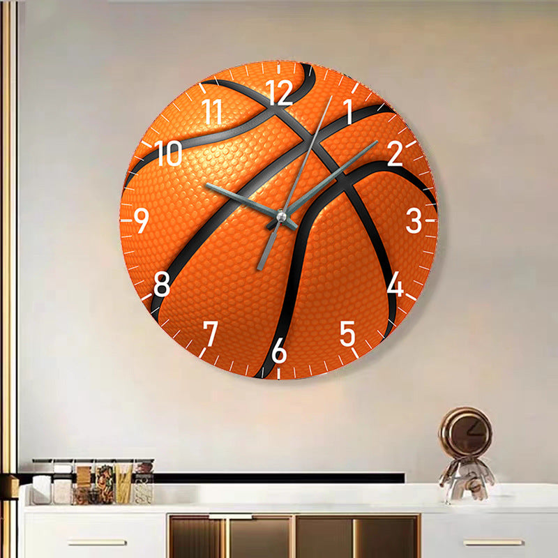 Gift for Basketball Player Silent Wall Clock 12 Inches