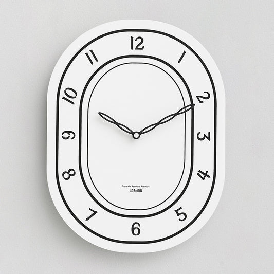Battery Operated Long Wall Clock for Living Room