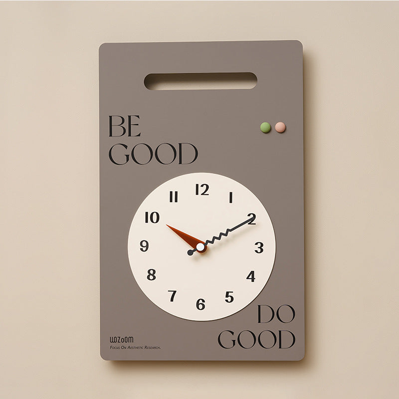 Minimalist Wall Hanging Silent Clock for Livingroom