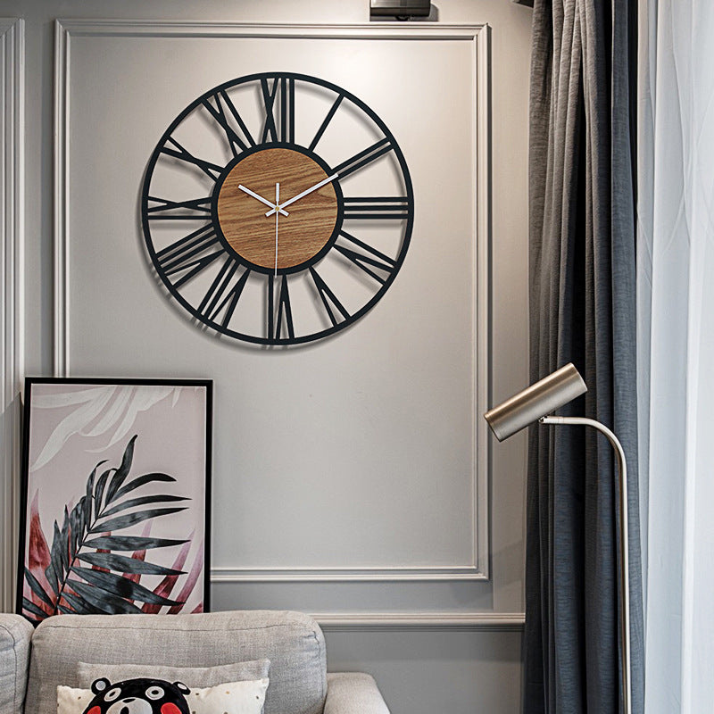 Roman Letters Big Wall Clock for Livingroom 16 Inches