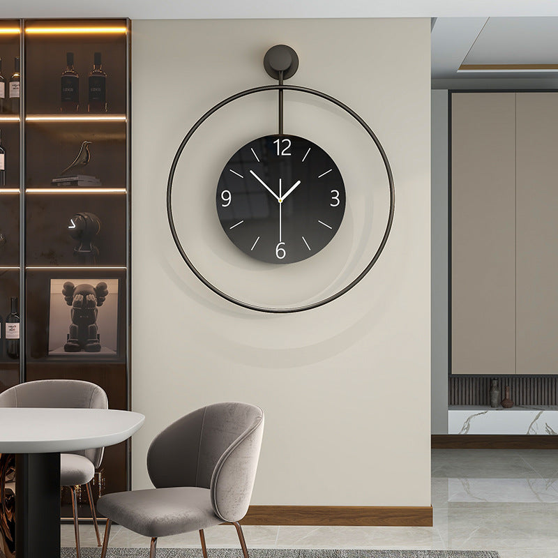 Wall Hanging Minimalist Clock for Livingroom Battery Operated
