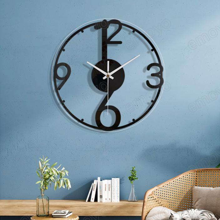 Big Numbers Analog Silent Wall Deco Clock