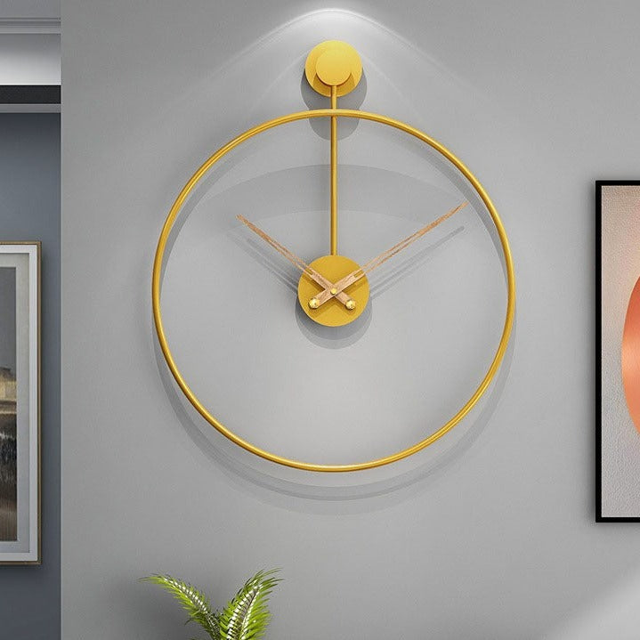 Wall Hanging Minimalist Clock for Livingroom Battery Operated