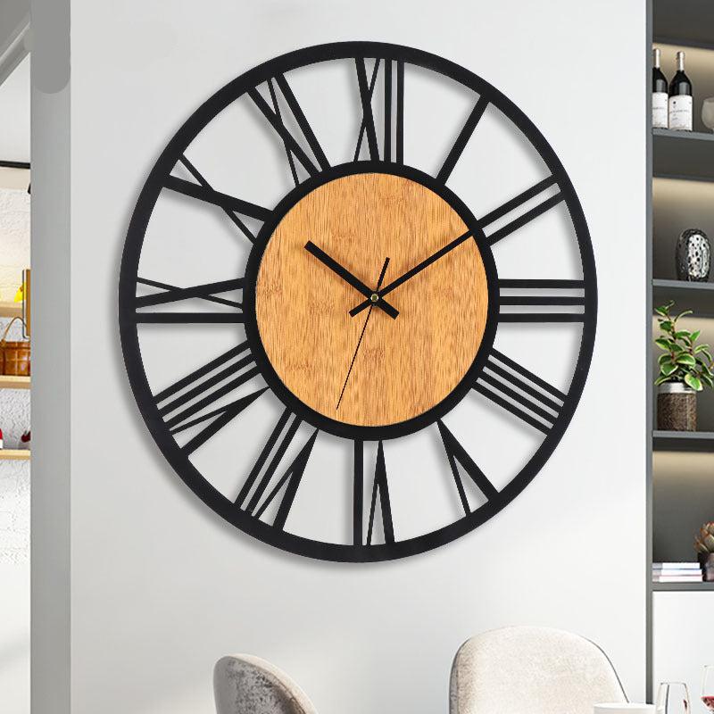 Roman Numbers Silent Wall Décor Clock