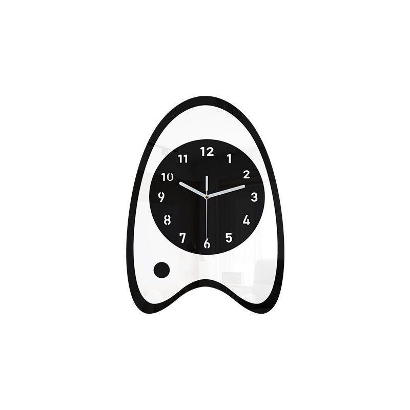 Cute Fish Bait Silent Pendulum Wall Clock