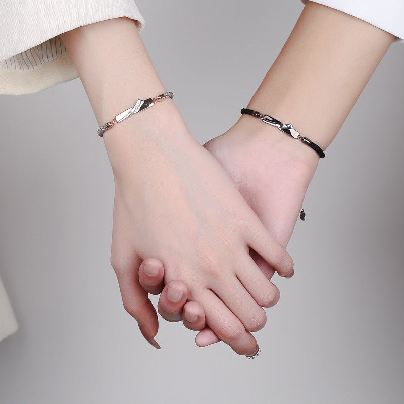 Custom Matching Promise Bracelets for Couples