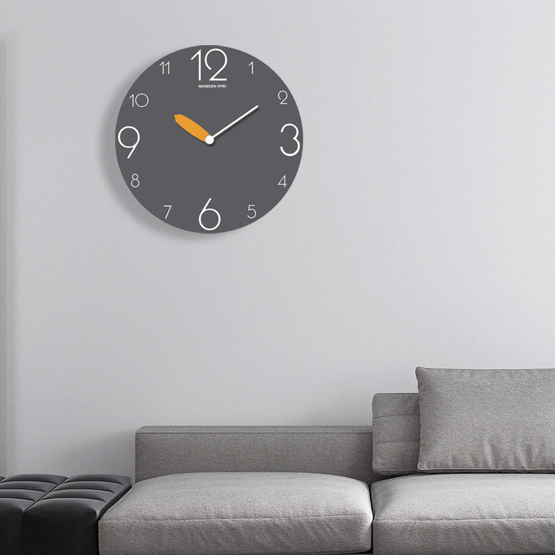 Creative Big Letters Silent Wall Clock Battery Operated