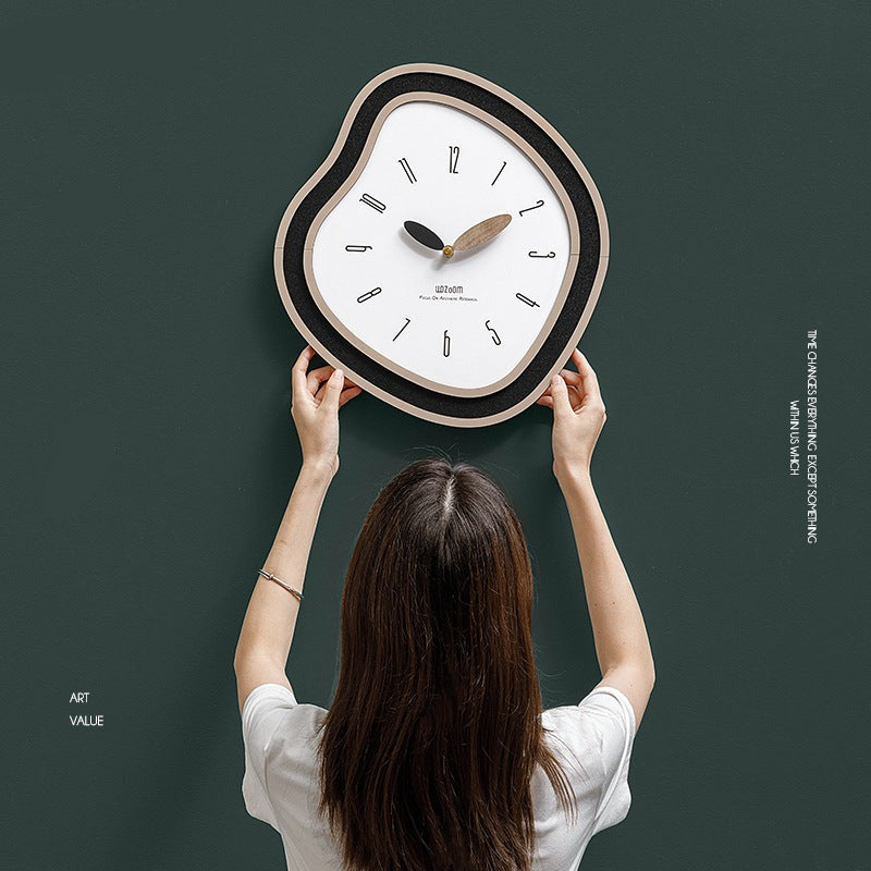Modern Irregular Wall Clock for Living Room