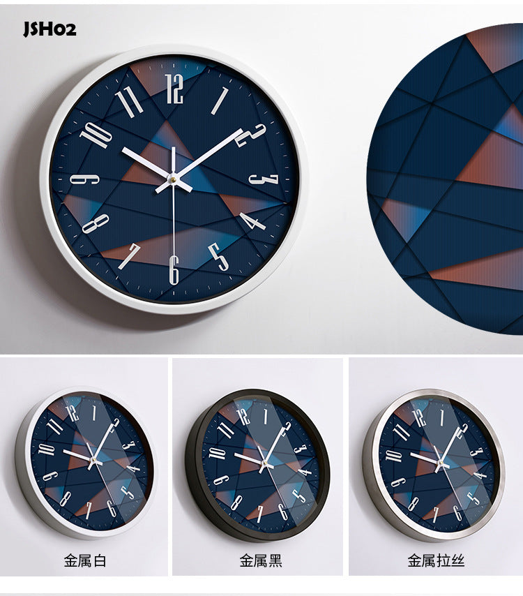 Simple Bedroom Wall Decor Silent Clock 12 Inches