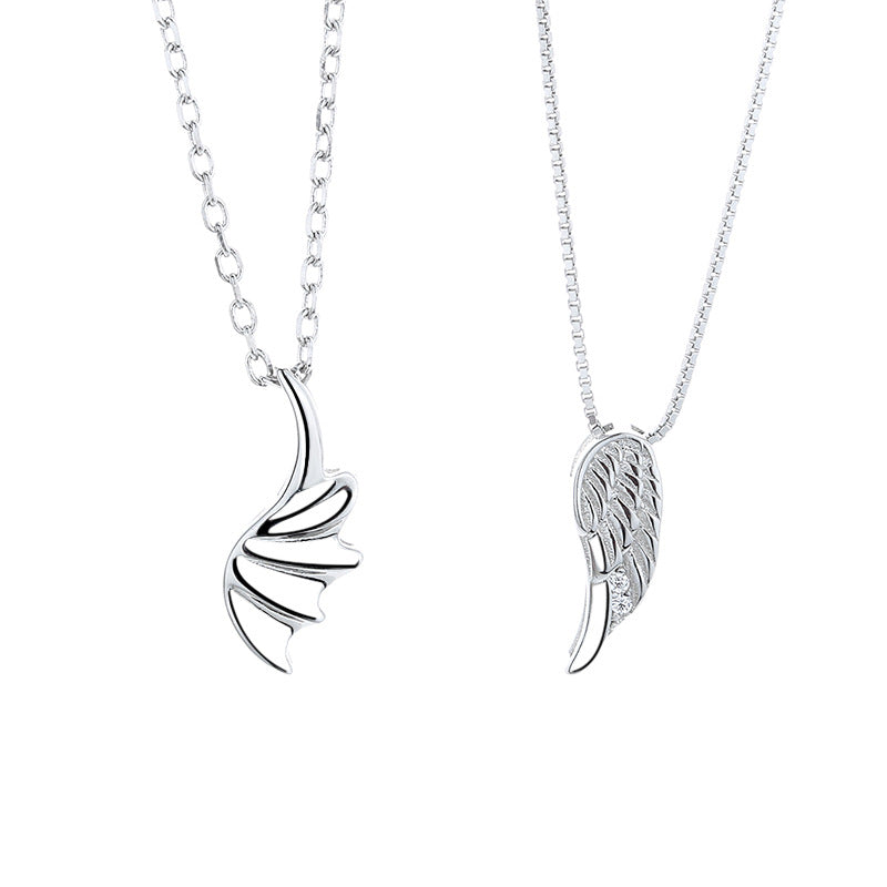 Matching Angel Wings Necklaces for Couples