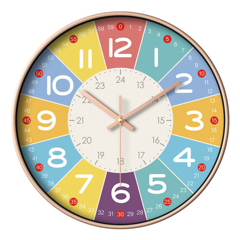 Kids Bedroom Nursery Silent Wall Clock 12 Inches