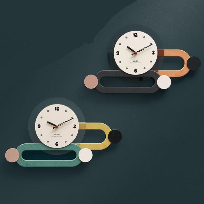 3D Long Decorative Wall Clock for Living Room