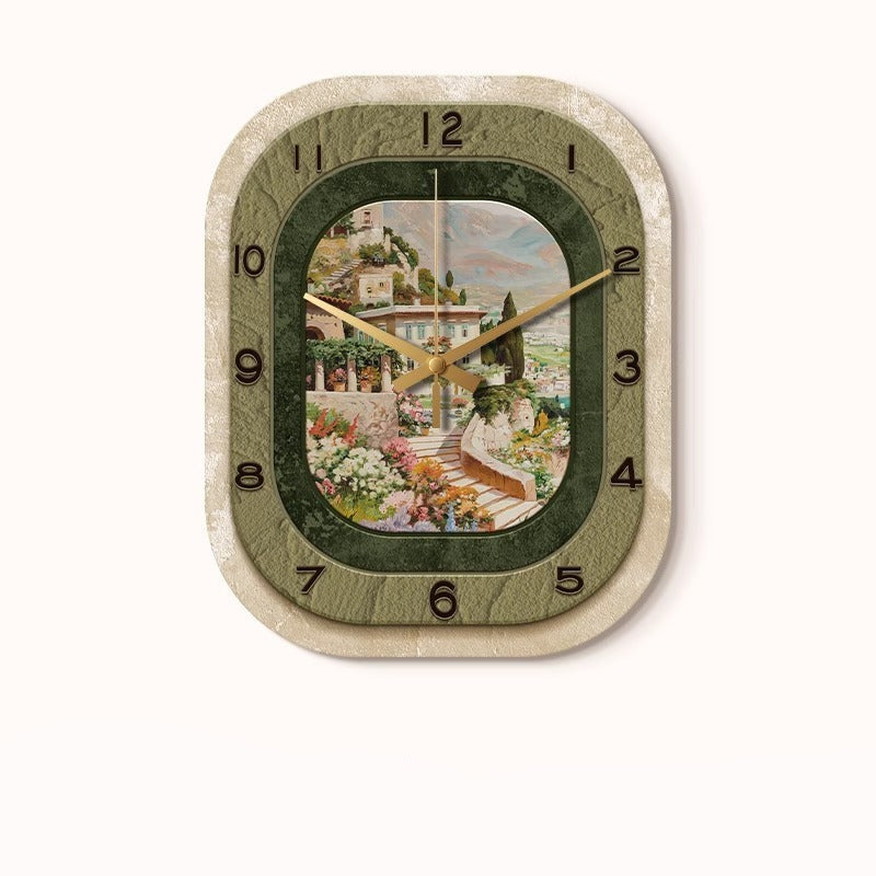 Loforay™ Antique Art Deco Floral Silent Wall Clock