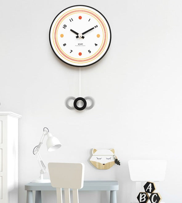 Minimalist Pendulum Silent Wall Decorative Clock for Livingroom